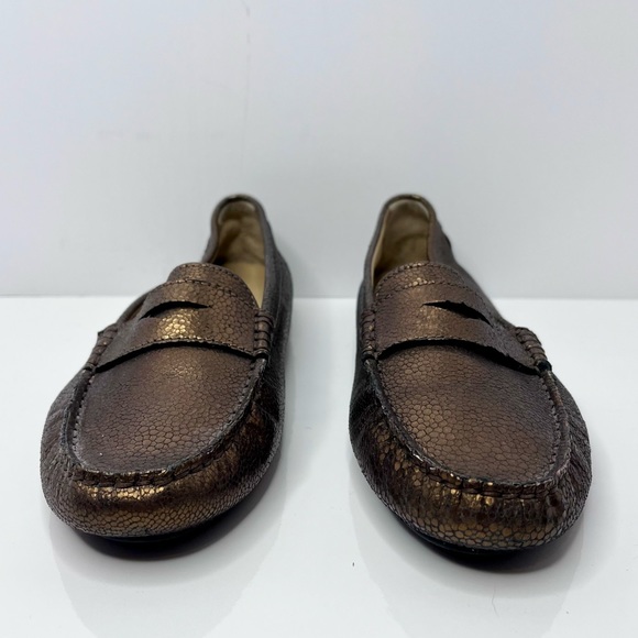 Boemos Bronze Leather Driving Loafer - Picture 2 of 8